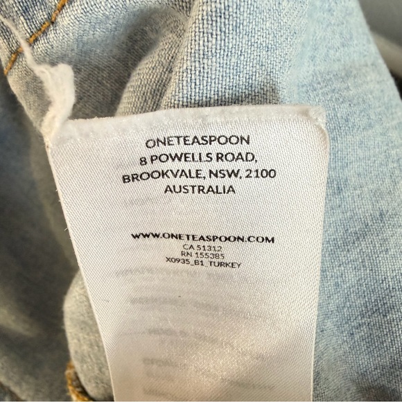 One Teaspoon Revolver Long Sleeve Oversized Denim Jean Shirt Large 36189 - Picture 7 of 8